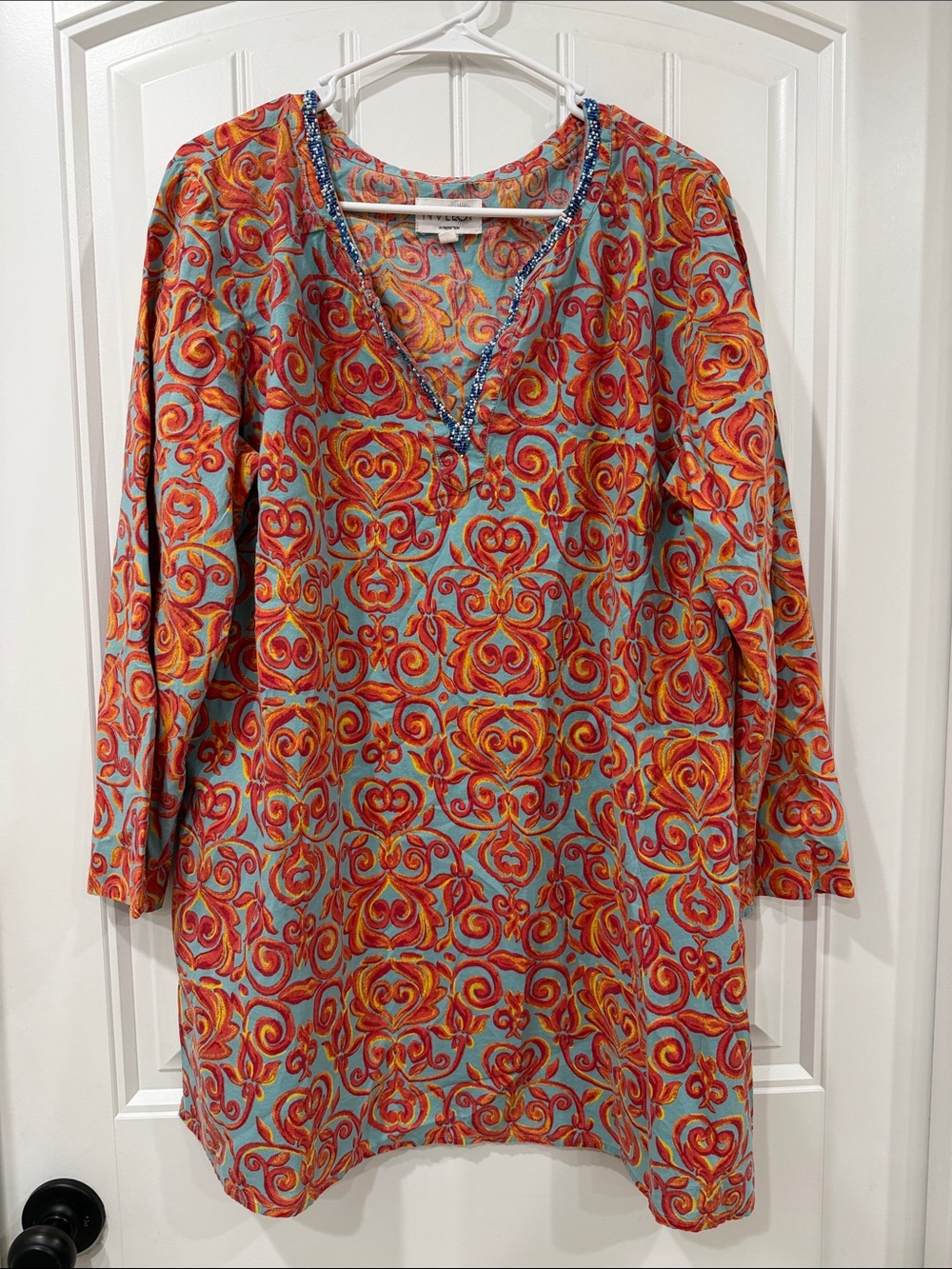NVELOP Sun Protection Multicolor Swirl Print Tunic